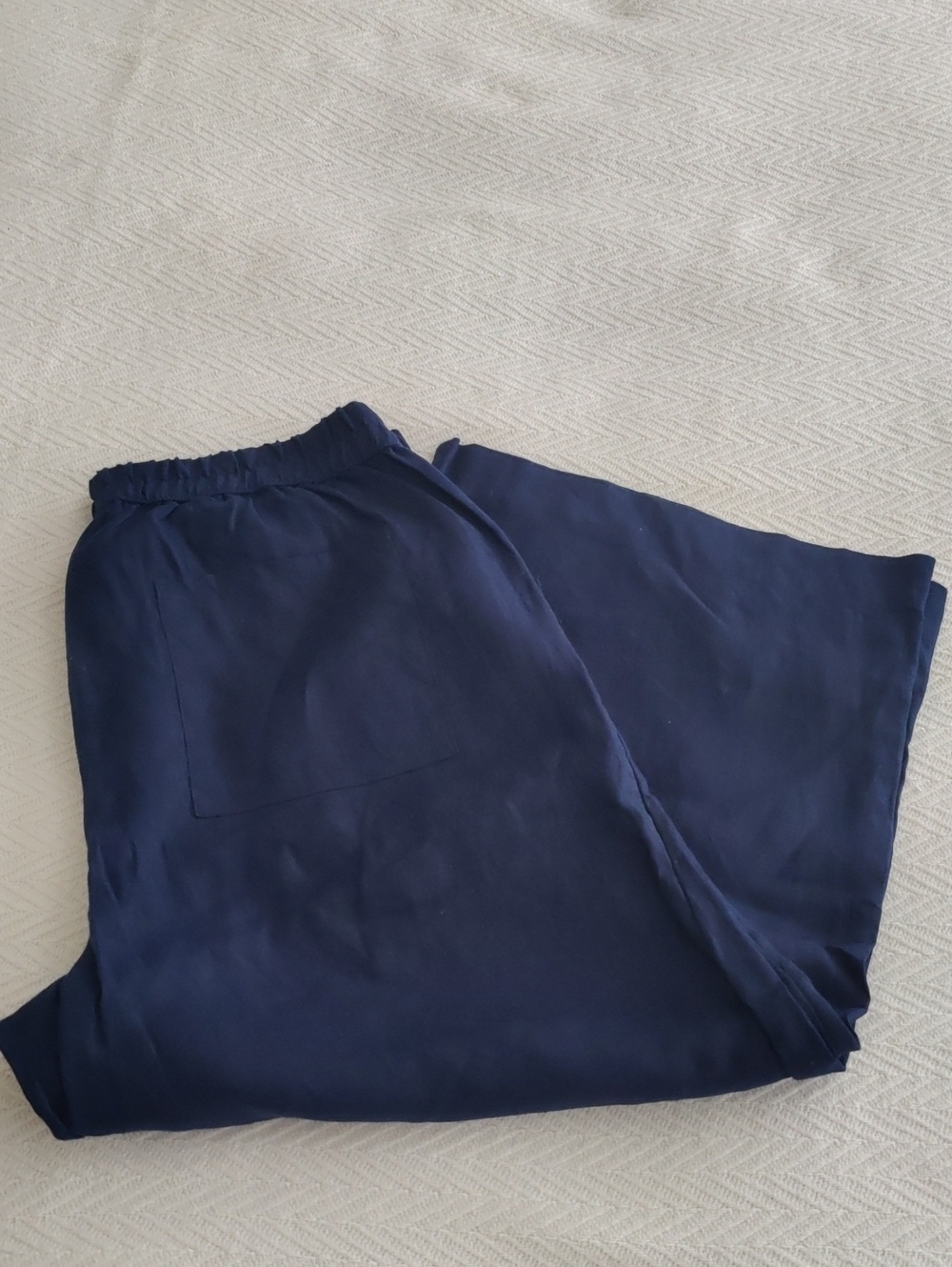 Charter Club 100% Linen Wide Leg Cropped Pants PM